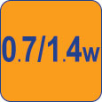 0,7/1,4w