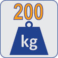 200kg.