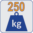 250kg.